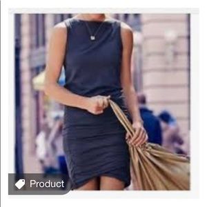 Athleta Tulip Ruched Cotton Midi Dress